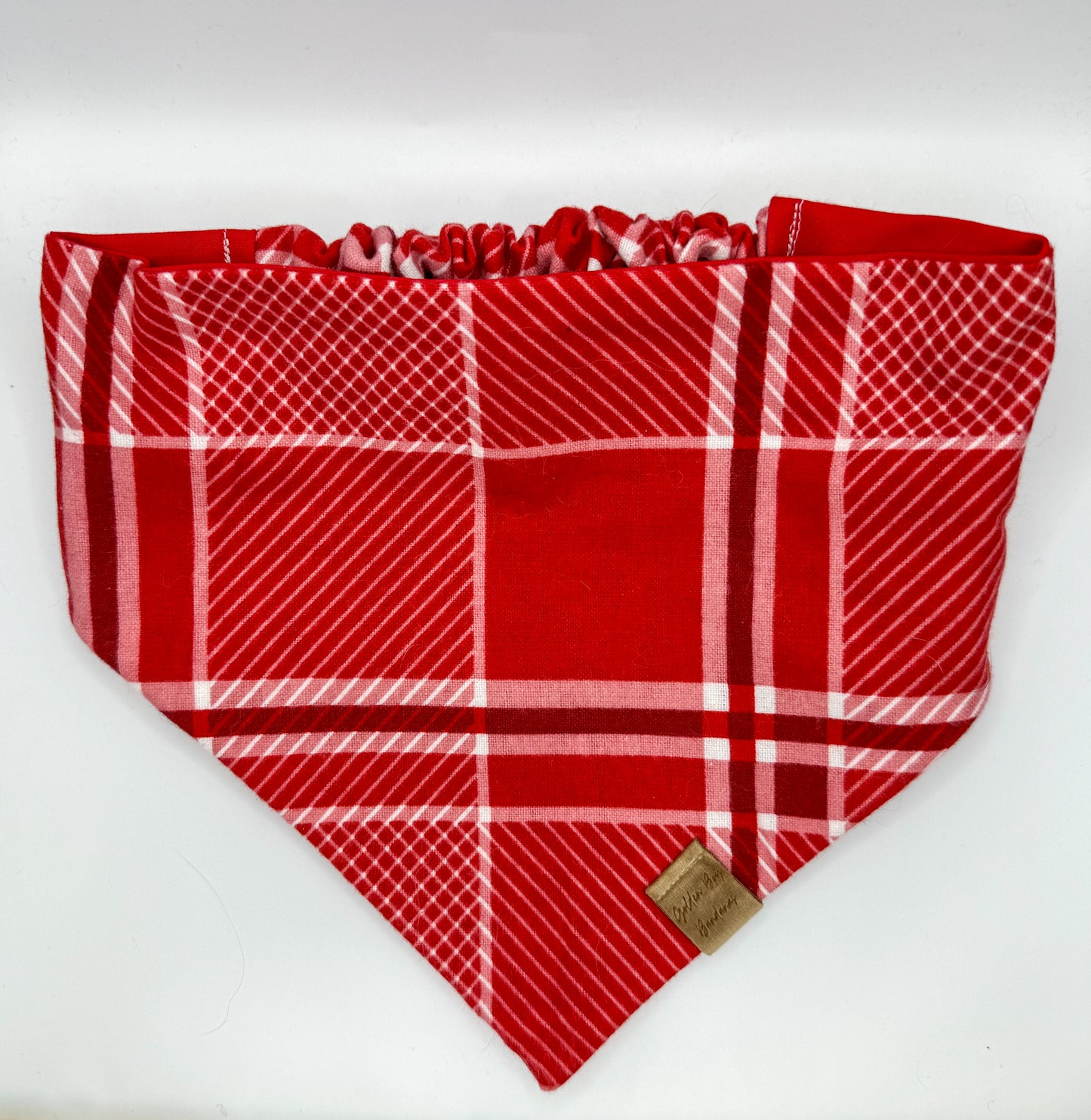 Valentines Flannel Scrunchie Bandana