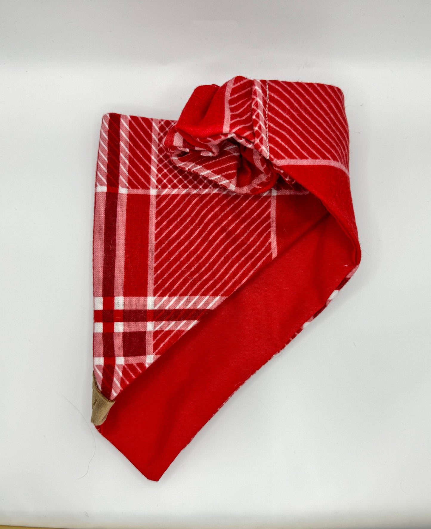 Valentines Flannel Scrunchie Bandana