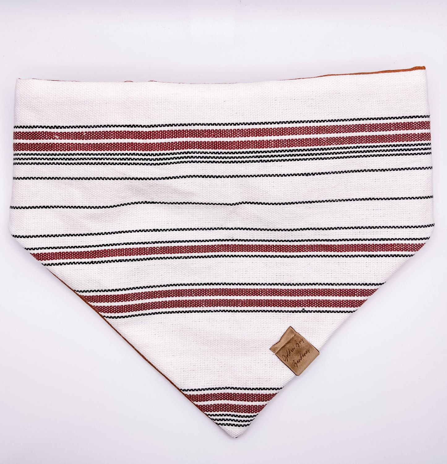 Brown and black stripes scrunchie bandana