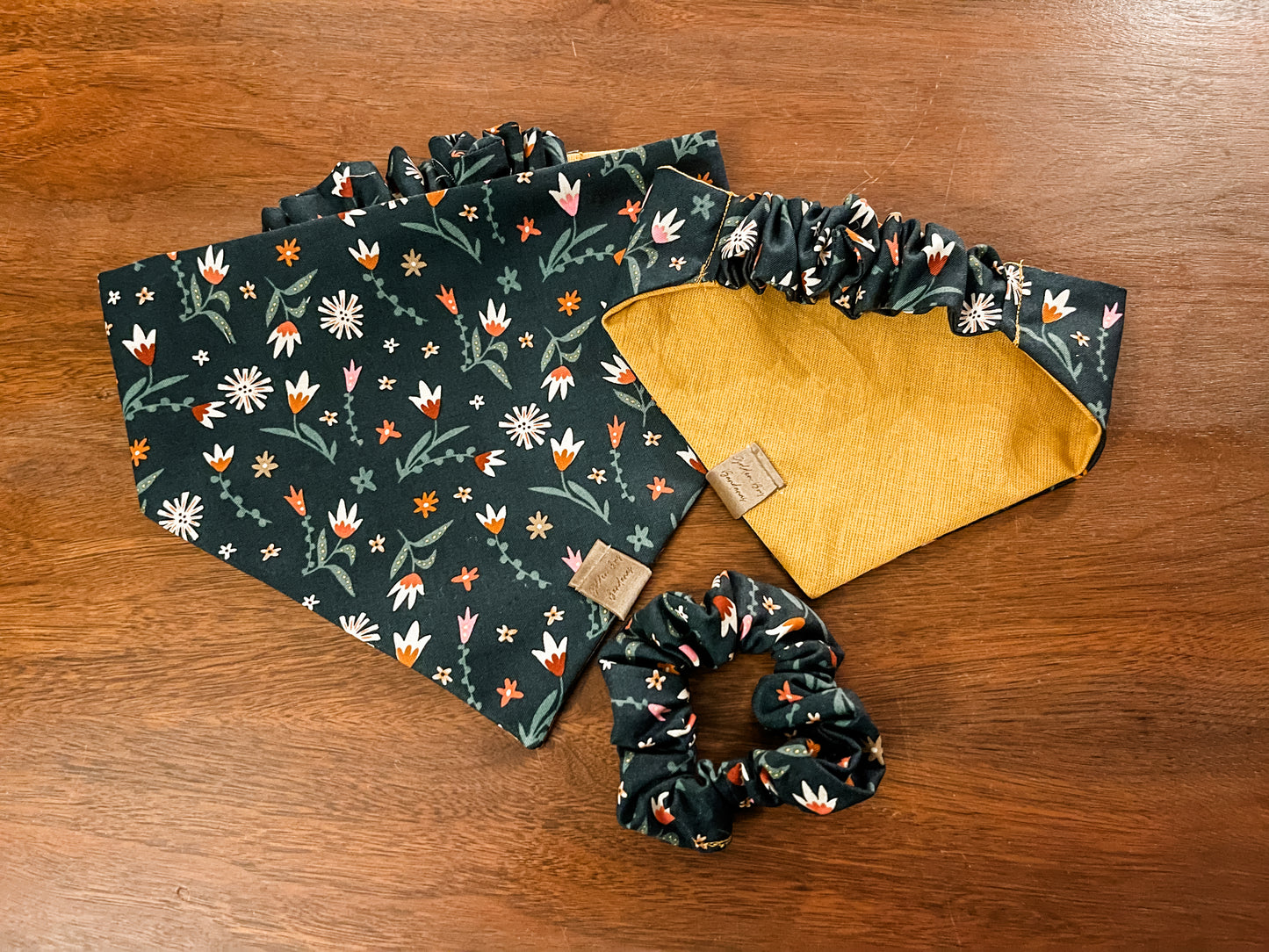 Floral 3 Scrunchie bandana