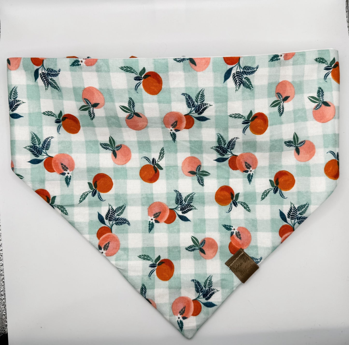 Spring Peaches Scrunchie Bandana