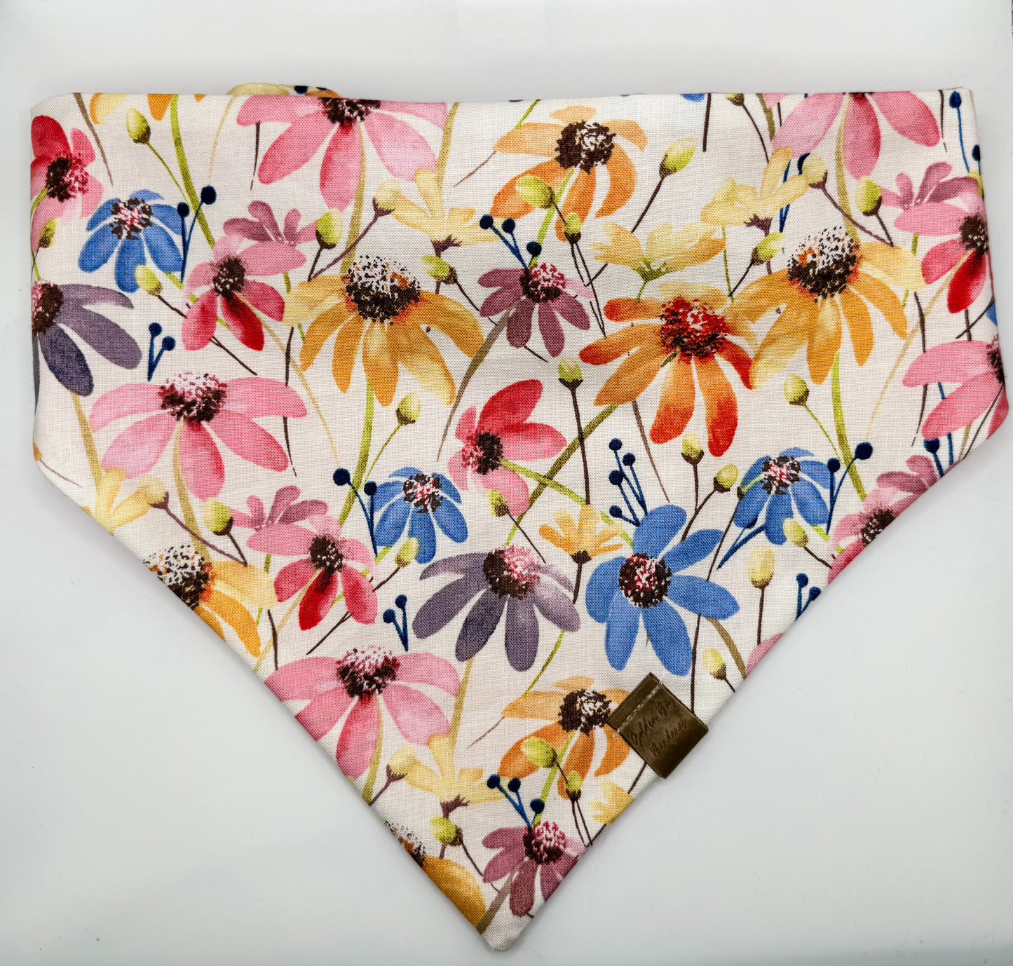 Spring wildflower scrunchie bandana #2