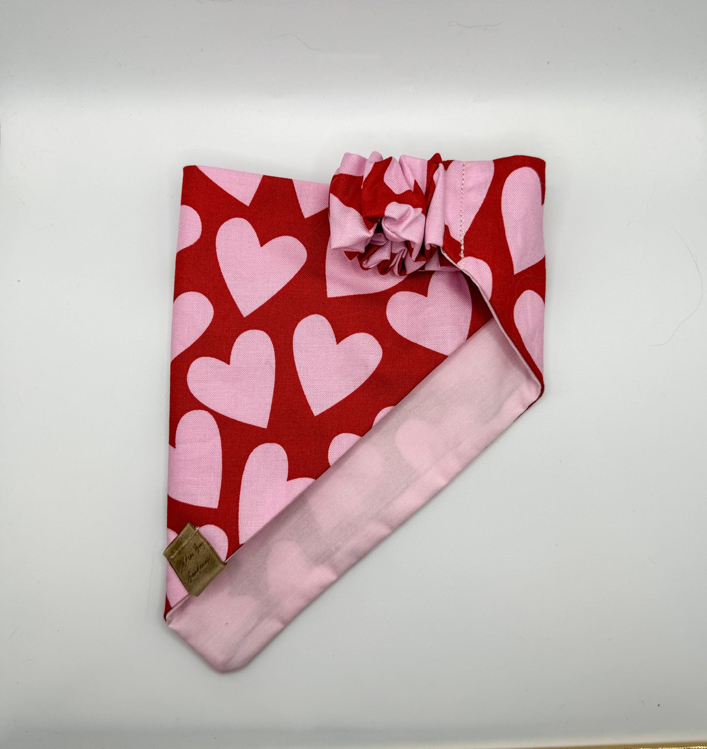 Valentines Hearts Scrunchie Bandana