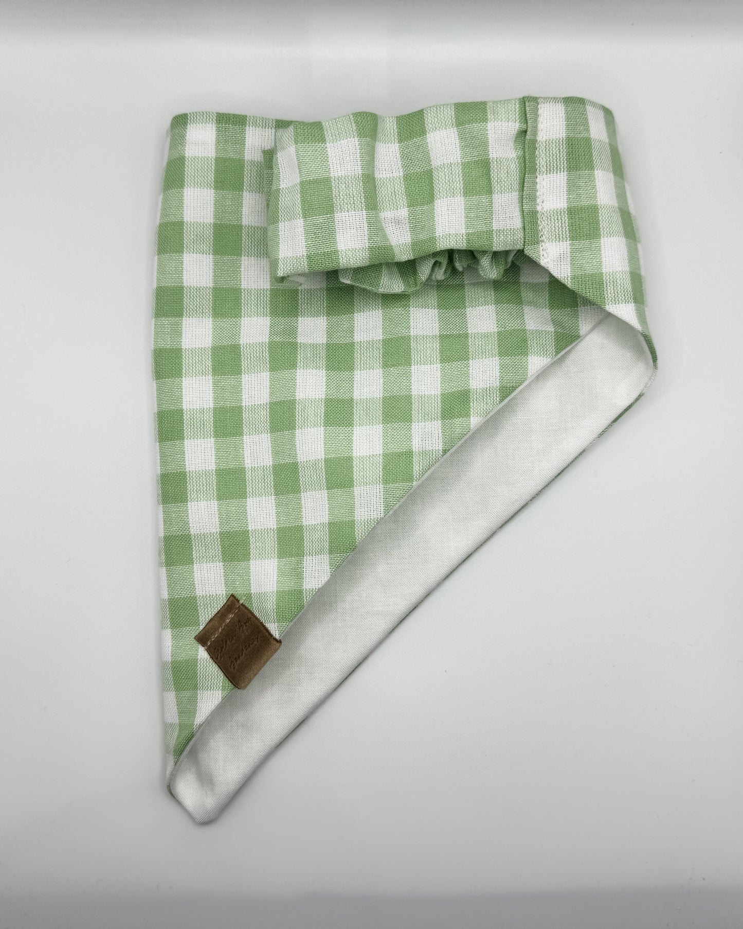 Spring Plaid Scrunchie Bandana