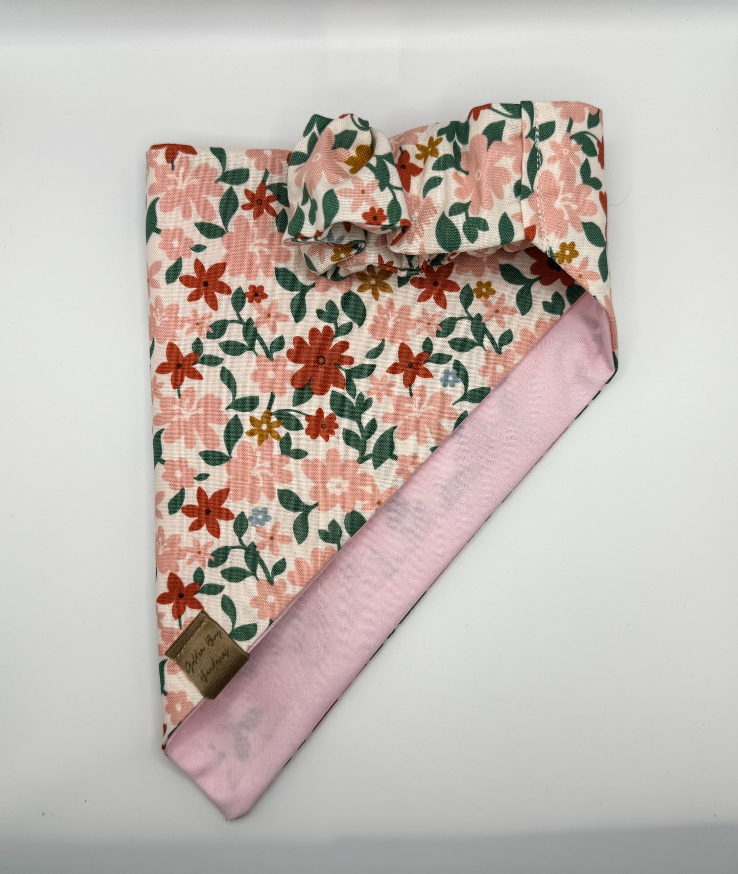 Spring floral scrunchie bandana