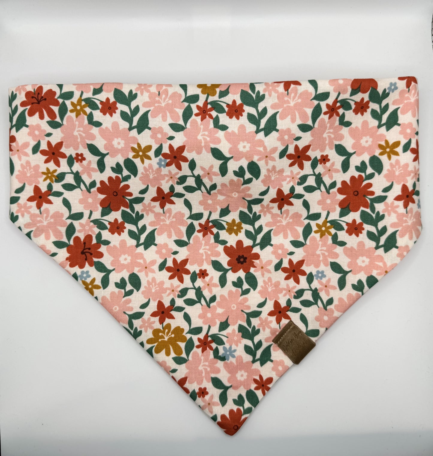 Spring floral scrunchie bandana