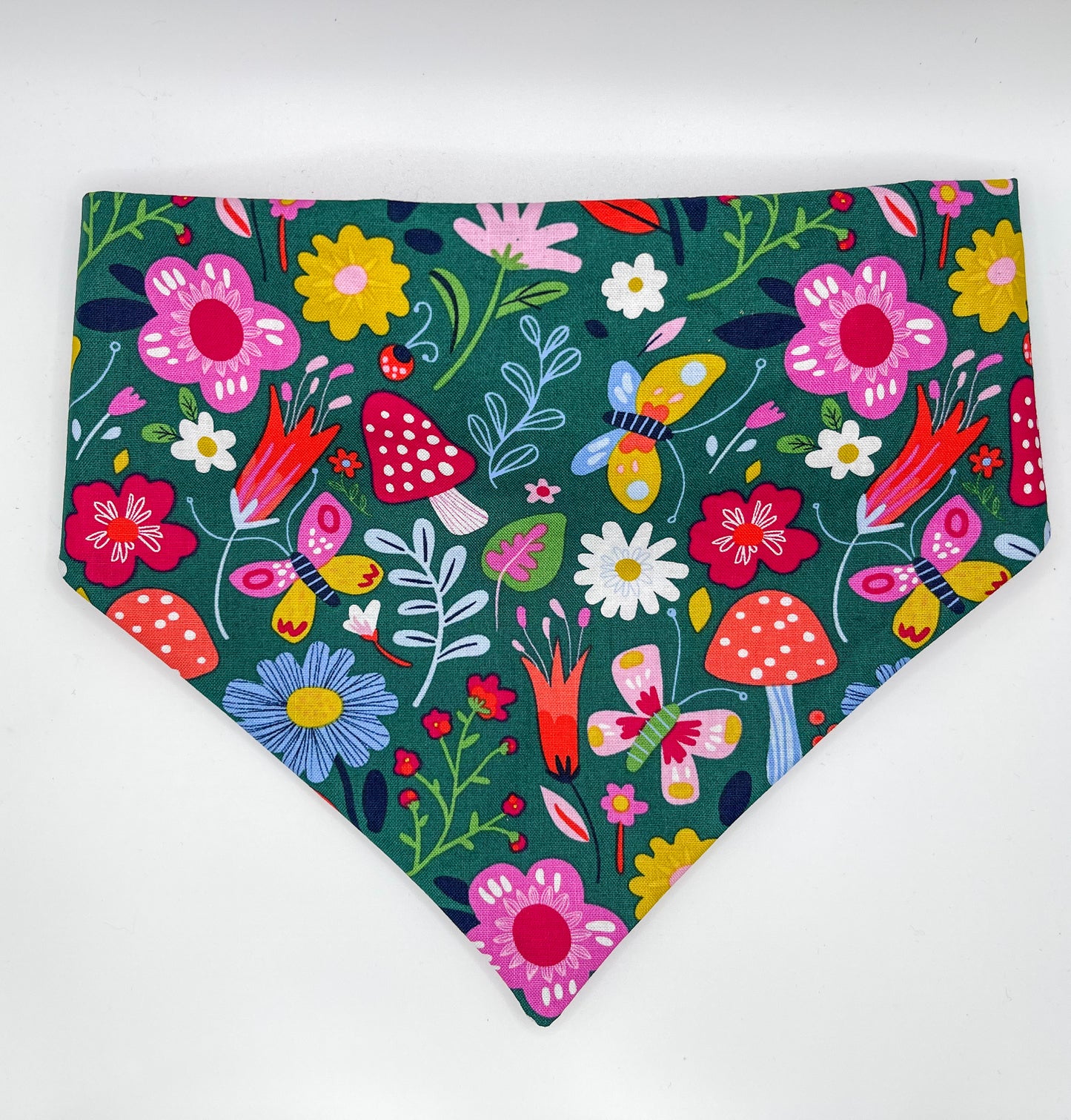 Floral Mushroom Scrunchie Bandana