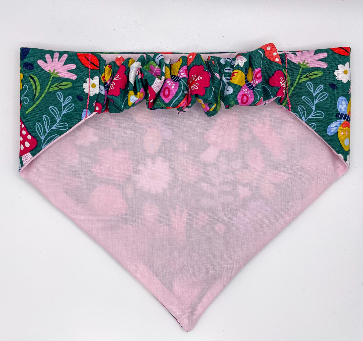 Floral Mushroom Scrunchie Bandana