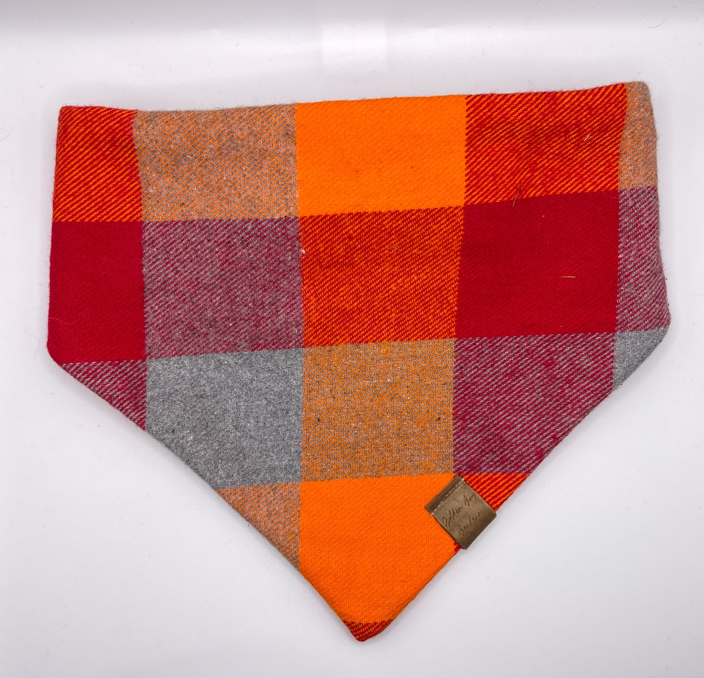 Bright Fall Flannel Scrunchie Bandana