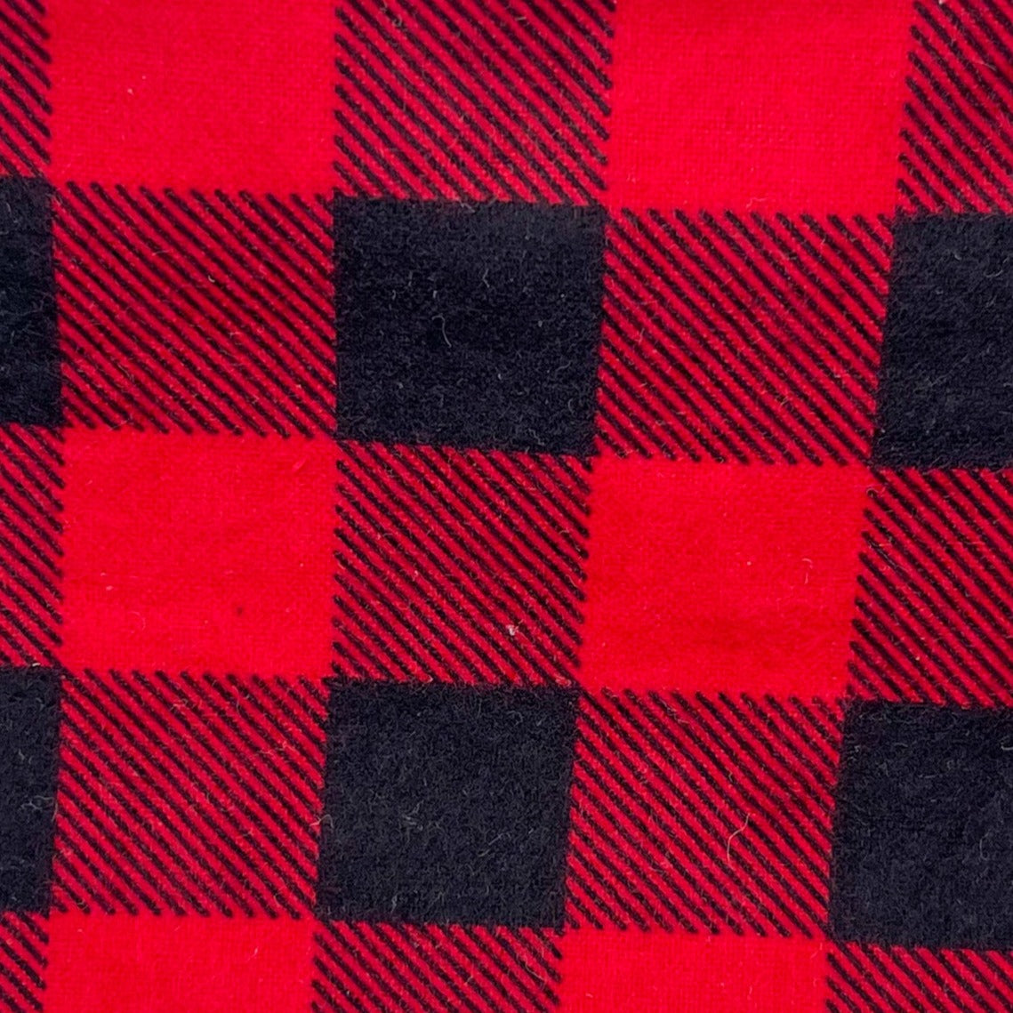 Red and Black Flannel Scrunchie Bandana